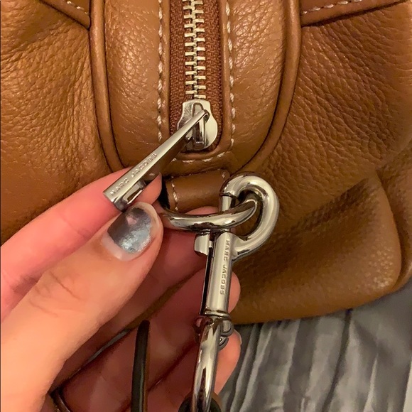 MARC JACOBS cognac leather handbag - Picture 4 of 8